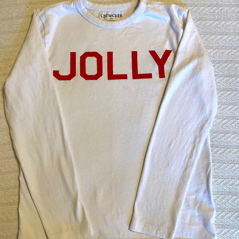 Crewcuts J. Crew kids’ size 8 JOLLY graphic tee
